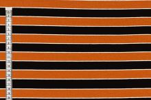 Úplet 21473, oranžovo-černý pruh, š.155