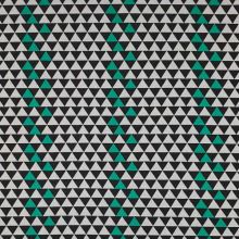 Úplet A0186, čierno-šedo-smaragdové trojuholníky, š.150