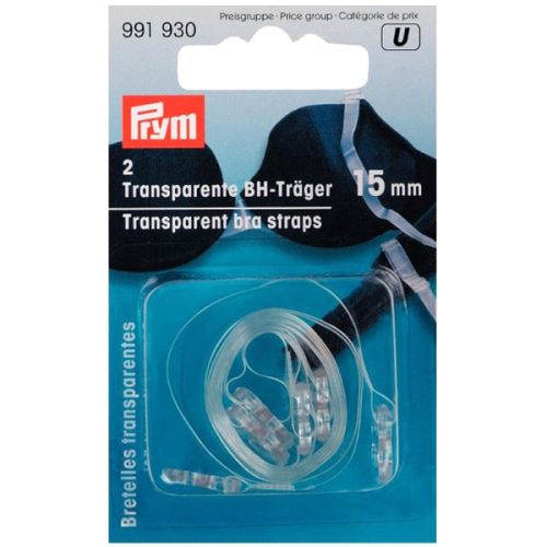 Ramienka Prym na podprsenku transparentné, 15 mm