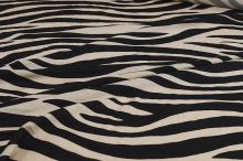 Šatovka ARIANNA, béžovo-černá zebra, š.150 (3)