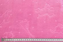 Flanel fleece růžový, ZOO, š.145