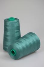 Nit KORALLI polyesterová 120, 5000Y, odstín 6510, modrá-zelená