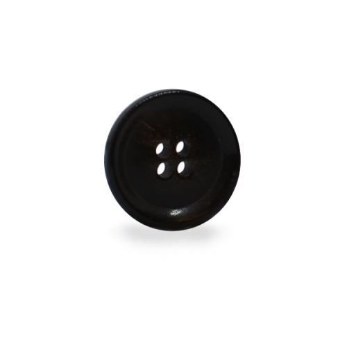 Knoflík 20mm, černý, lesklý