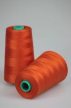 Nit KORALLI polyesterová 120, 5000Y, odstín 2280, oranžová-hnědá