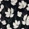 Šatovka 21505 černá, bílé květy, š.145