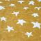Fleece žltý, biele hviezdy, š.150