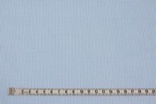 Bavlnené plátno biele, drobný modrý prúžok, š.140