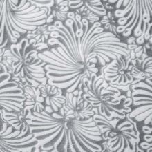 Mikroflanelové obliečky FLANO šedo-biely vzor, 70x80 + 140x200
