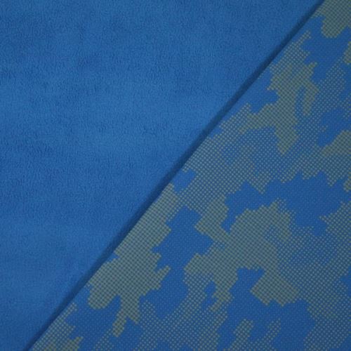 Softshell modrý, reflexní vzor, š.145
