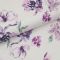 Froté biele, fialové kvety, š.140