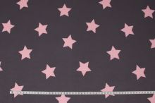 Softshell šedý, světle růžové hvězdy, š.145