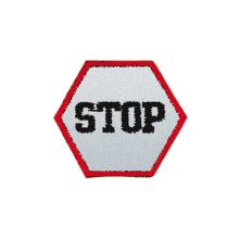 Reflexná nažehlovačka stredná - Stop!