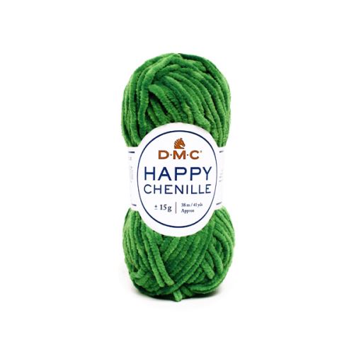 Příze HAPPY CHENILLE 15g, zelená - odstín 27