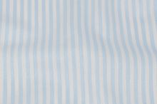 Bavlnené plátno biele, modrý prúžok, š.140