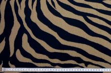 Dekoračná látka hnedo-čierna zebra, š.275