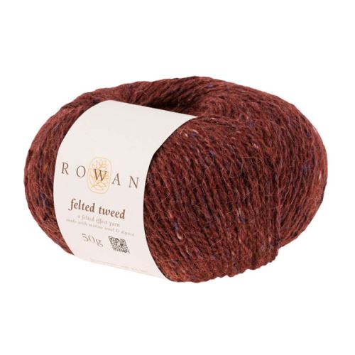 Priadza ROWAN Felted Tweed 50g, tehlovo hnedá - odtieň 196