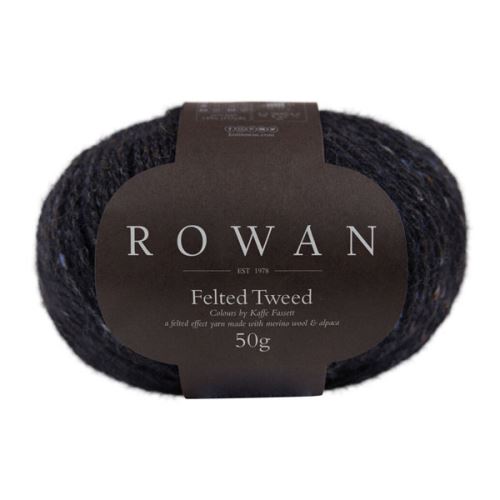 Priadza ROWAN Felted Tweed 50g, čierna - odtieň 211