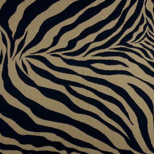 Dekoračná látka hnedo-čierna zebra, š.275