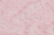 Minky svetlo ružové, pretláčané ťuplíky, š.145