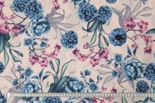 Šatovka ružová, modré černice a orchideje, š.145