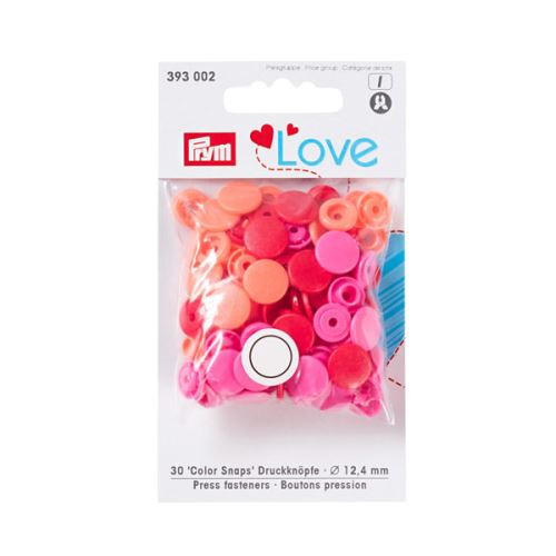 Patentky Prym Love guľaté "Color Snaps" 393002, 12,4 mm