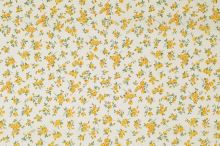 Bavlněné plátno, drobné žluté kytky, š.140