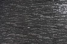 Flitry černé, stříbrnohnědý potisk, š.130