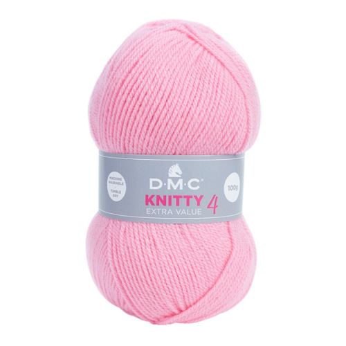 Priadza KNITTY 4 100g, ružová - odtieň 992