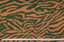 Teplákovina B0083, béžovo-olivová zebra, š.170