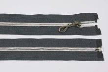 Zips špirálový zúbky 6mm dĺžka 60cm, farba 312 (deliteľný) so striebornými zúbkami