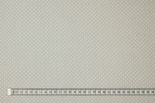 Bavlněné plátno šedé, bílý puntík, š.140