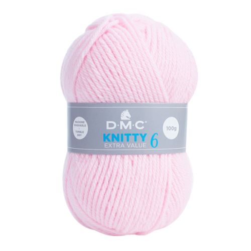 Priadza KNITTY 6 100g, svetlo ružová - odtieň 958