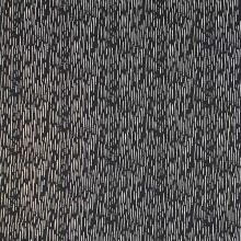 Šatovka čierna, biele čiarky, š.140