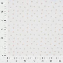Popelín ivory, sand tlapky, š.145 (3)