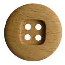 Knoflík dřevěný 240653, 18mm