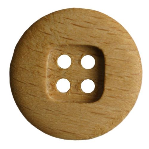 Knoflík dřevěný 240653, 18mm