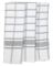 Utierky z egyptskej bavlny, šedo-biele káro, č.60, 50x70cm, 3ks
