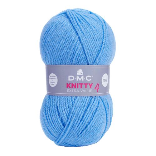 Priadza KNITTY 4 100g, blankytne modrá - odtieň 969