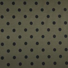 Úplet LINO khaki, černý puntík, š.150