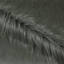 Umělá kožešina šedá s dlouhým vlasem, š.160