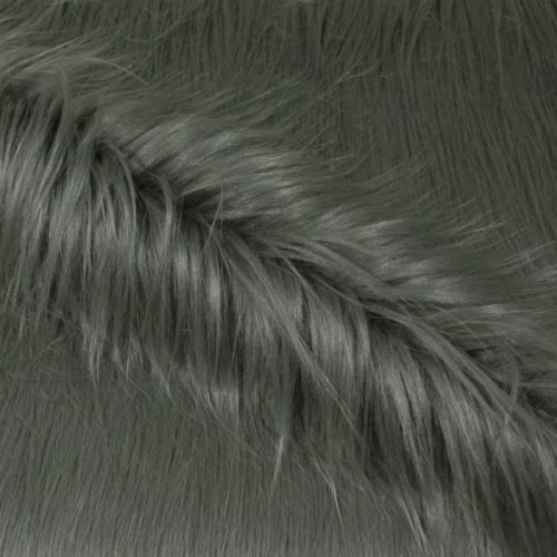 Umelá kožušina šedá s dlhým vlasom, š.160