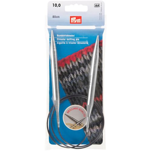 Kruhové pletacie ihlice Prym 80 cm, veľkosť 10,0