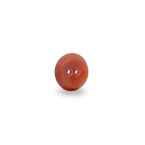 Knoflík 15mm, oranžový s mramorováním, lesklý