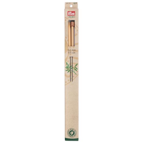 Rovné pletacie ihlice Prym bambusové 33 cm, veľkosť 7,0