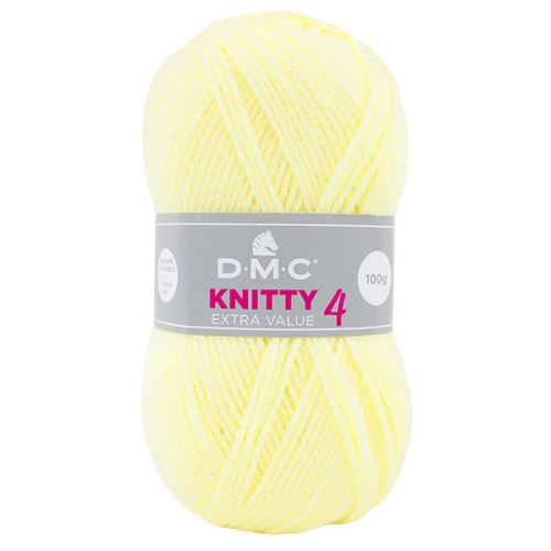 Priadza Knitti 4 100g, svetlo žltá - odtieň 852