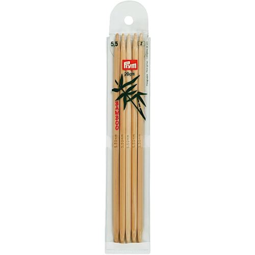 Ponožkové ihlice Prym Bamboo 20 cm, veľkosť 5,5