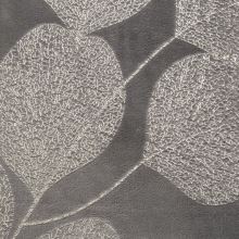 Deka taupe, stříbrné listy 150 x 200cm