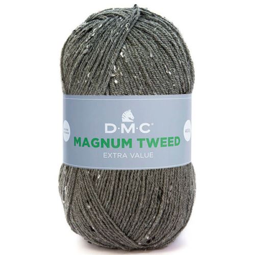 Priadza MAGNUM TWEED 400g, šedá - odtieň 684