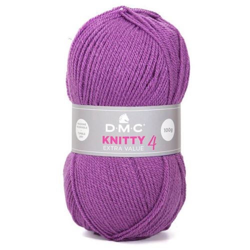 Priadza Knitti 4 100g, lila - odtieň 669