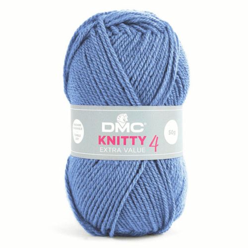 Priadza KNITTY 4 50g, blankytne modrá - odtieň 969